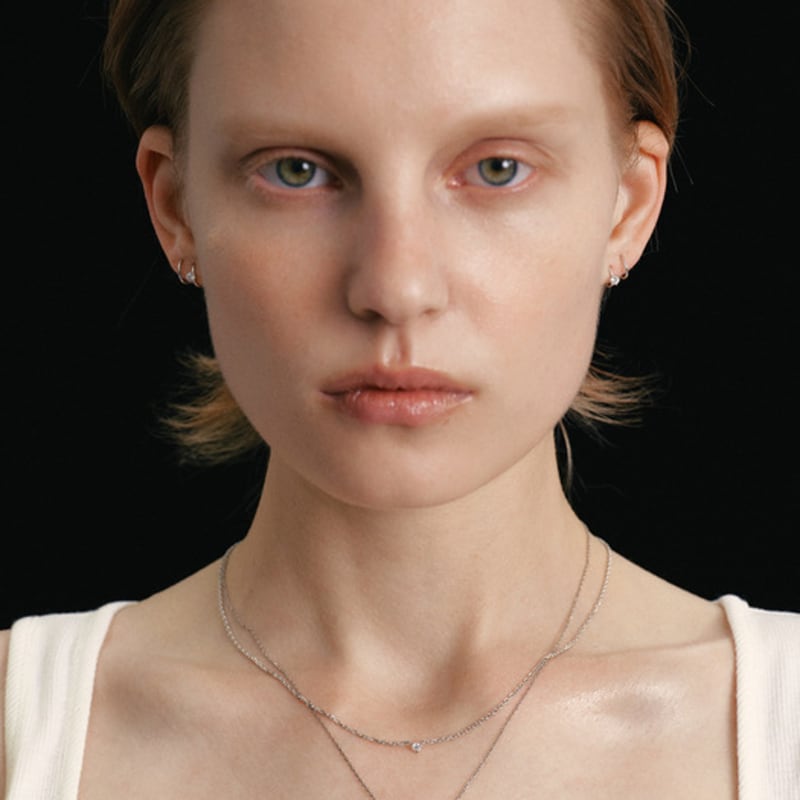 LUNNE 14k 1-Part Wrap Diamond Loop Single Earrings (14k Gold) #LDIAE03