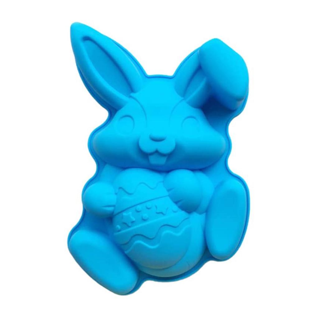 Easter Bunny Rabbit Egg Mold Silicone Mould Fondant Cake Chocolate Mould Baking Tool For Home Bakery 19.6*30.4cm