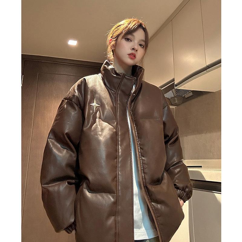 

Женская зимняя куртка больших размеров с утолщенной подкладкой средней длины с воротником-стойкой и застежкой-молнией, однотонная теплая повседневная куртка, топы XS