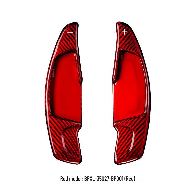 Carbon Fiber Shift Paddle Trim Stickers for 2019-2023 Toyota Supra A90 Steering Wheels