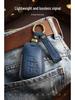 High-End Retro Leather Key Cover for Buick Envision with Buckle Protection