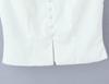 2026 Sweet Lace Patchwork Chic V-Neck Slim Fit Cropped Vest