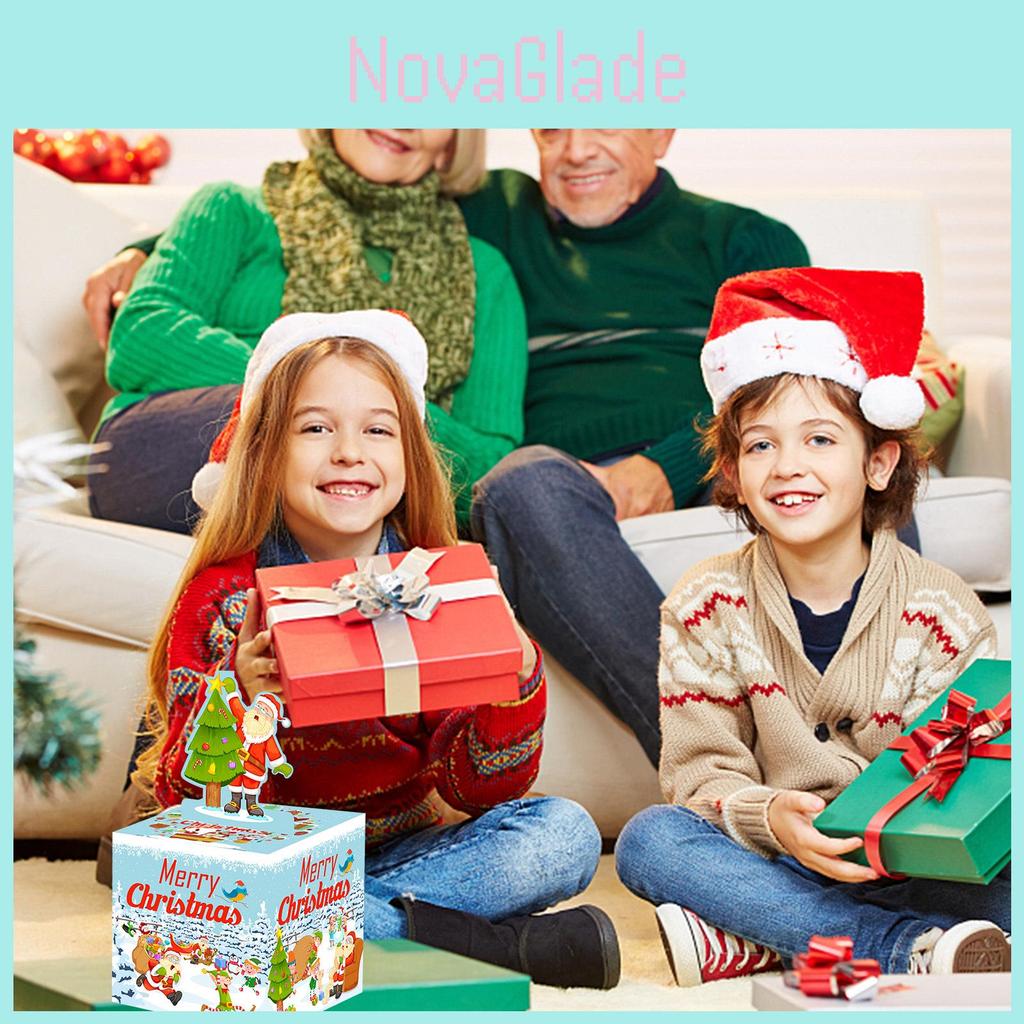 Christmas Santa Tree Party Decor Props Gift Box For Holiday Celebrations