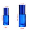 5/10ml Glass Roller Bottle For Essential Oils Aromatherapies Refillable Portable Roll On Container Practical Leakproof Design