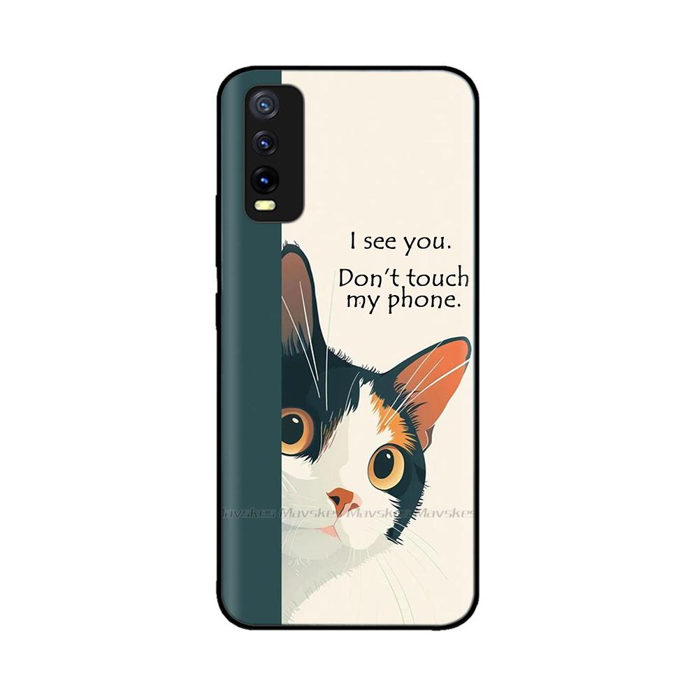 Pro Vivo Y20 Y20i Y20a Y20s Vivo Y11s Y12s Pouzdro na telefon Roztomilý Chránič fotoaparátu Zadní kryt Pro Vivo Y20 2021 V2027 Silikonové Fundas