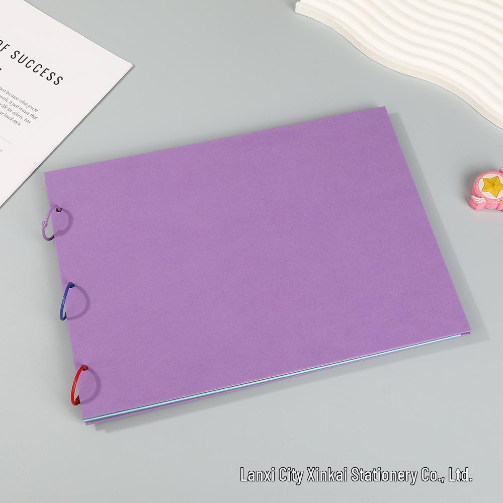 A4 Polaroid Fotoalbum – DIY Scrapbook mit Retro Kraftpapier