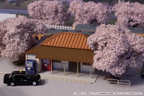 PM Office A PLUM 1/150 Bahnhofsgebäude (Kominato-Eisenbahn) Papierbausatz MS082