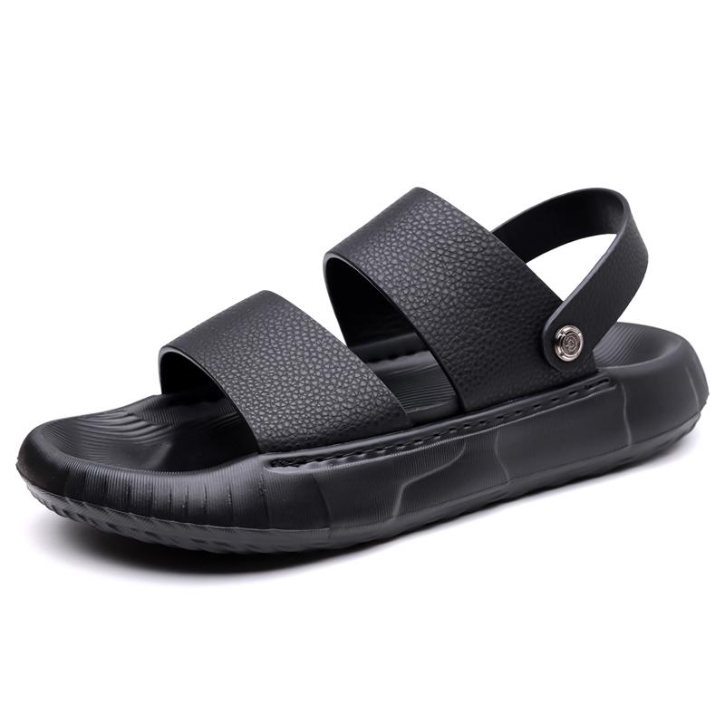 Fashion Men's Sandals 2025 New Italian Men's Two Wear Indoor and Outdoor Comfy Non slip Sandals Fashion Genuine Leather Cool Slippe