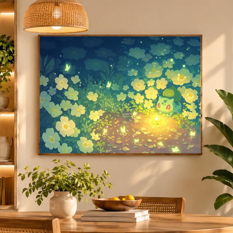 5D Diamond Painting Bulbasaur DIY Full Drill Diamond Art Kit Home Decoration