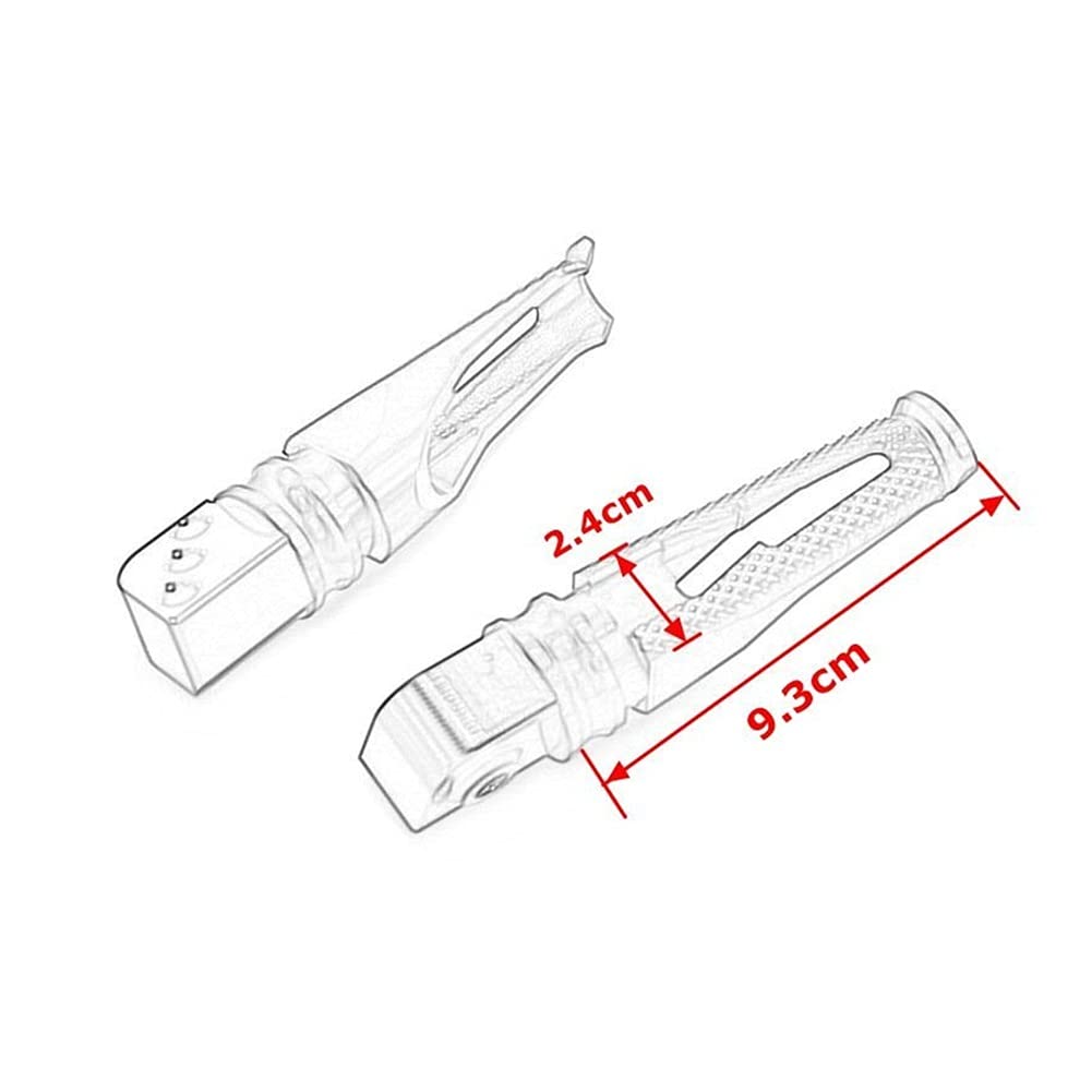 Motorcycle Foot Pegs Motorcycle CNC Aluminum Passenger Foot Rest Rear Foot Pegs Pedal for