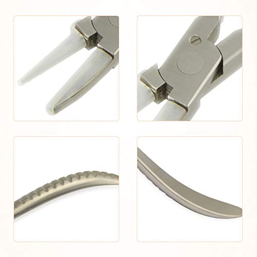 Hanchen AB-21 Pliers for Eyeglasses, Adjustable Rim/Temple/Bridge Angle, Freely Adjustable, Suitable for Opticians and Beginners (Stainless Steel Hand