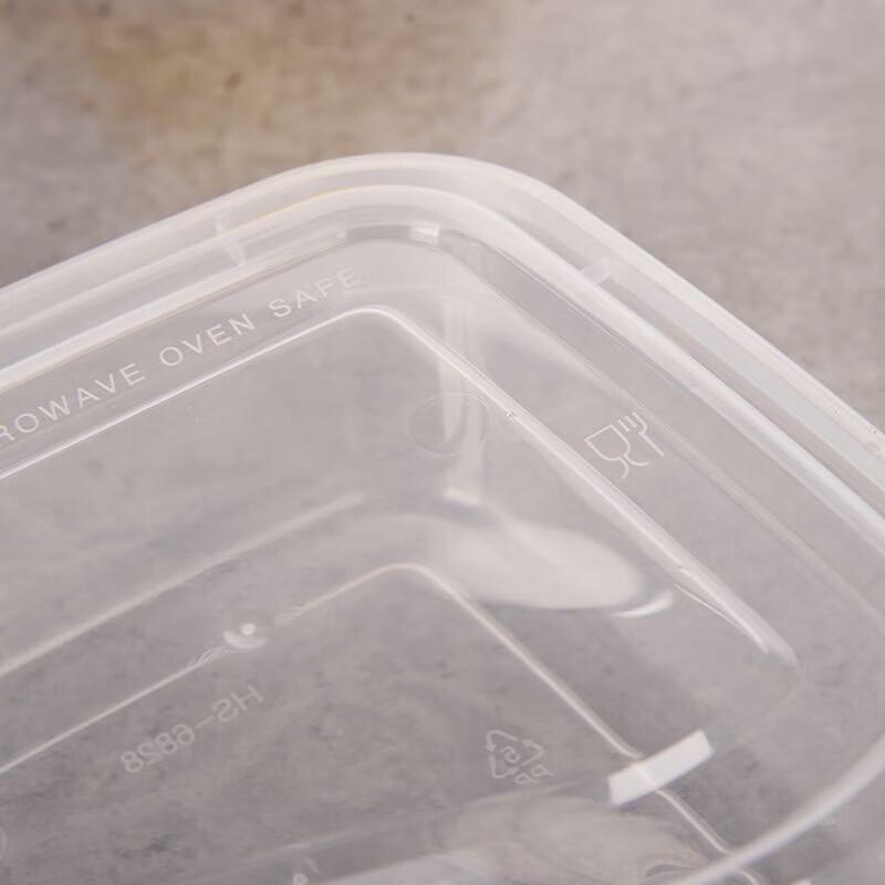 777 Disposable Transparent Plastic Food Containers with Lids