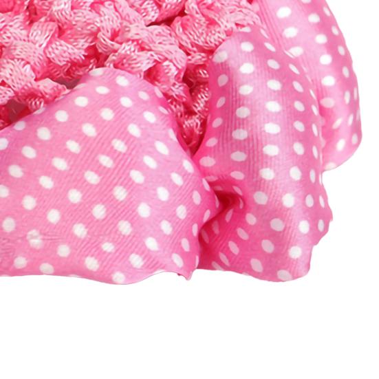 Hair Net Polka Dots Stretchy Cloth Women Hair Snood for Dancer