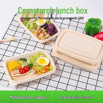 Biodegradable Corn Starch Rectangular Food Container