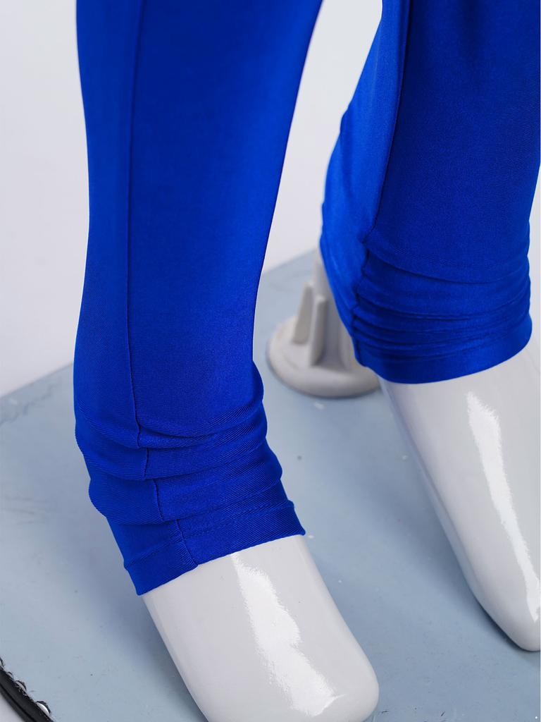 Dívčí krasobruslařské body s lesklými kamínky, celotělový trikot s falešným rolákem a dlouhým rukávem, s průsvitnou síťovanou mozaikou