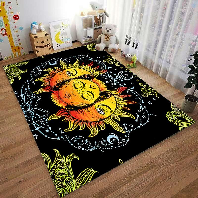 Sun and Moon Cosmic Design Suitable As a Non-slip Mat for the Living Room or Bedroom Sofa
