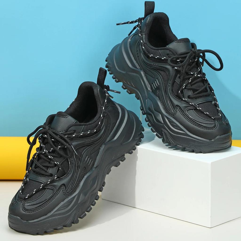 Chunky Sneakers Fashion Running Sports Shoes Women Platform Shoes Men Breathable Casual Sneakers Thick Sole Outdoor Footwear