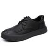 Baili autumn new men's shoes breathable and versatile trend yuppie tooling shoes men's leather soft-soled casual shoes men