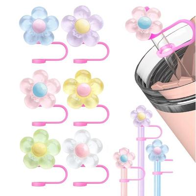Bardak Aksesuarları İçme Toz Kapağı Tekrar Kullanılabilir Pipet Uçları Kapağı Yeni Silikon Pipet Tıkacı Su Bardağı