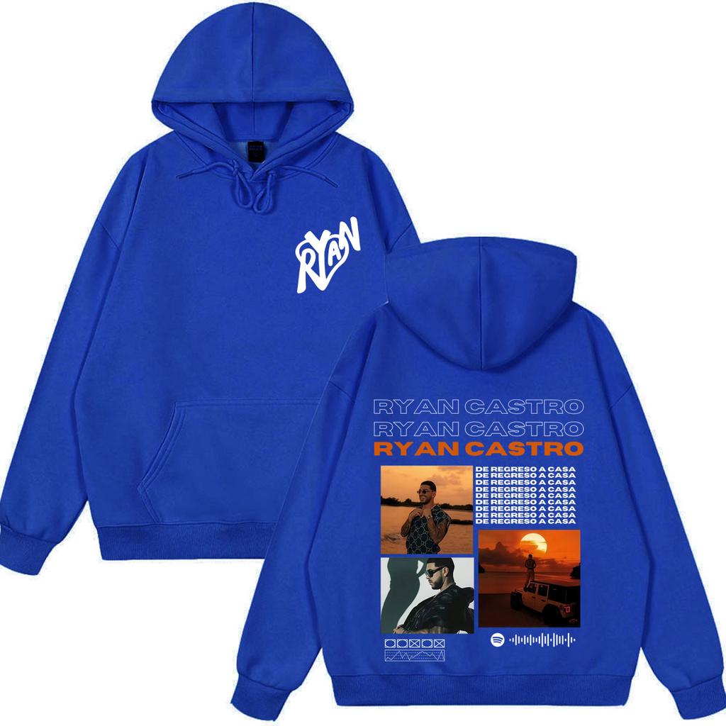 Rapper Ryan Castro Album Tour 2026 Print Hoodie Men Women Hip-hop Sweatshirt Long-sleeved Loose Casual Oversized Pullover