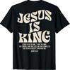 T-shirt Gesù è Re | Giovanni 14:T-shirt Cristiana con 6 Versetti Biblici - Unisex S-5XL