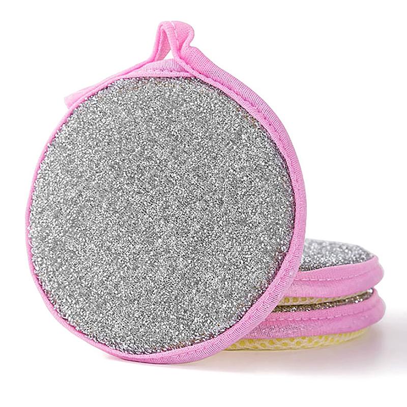 5 Stück Doppelseitiger Spülschwamm Spülbürste für Pfannen Töpfe Geschirrspülschwämme Bürste Haushaltsküchenreinigungswerkzeuge