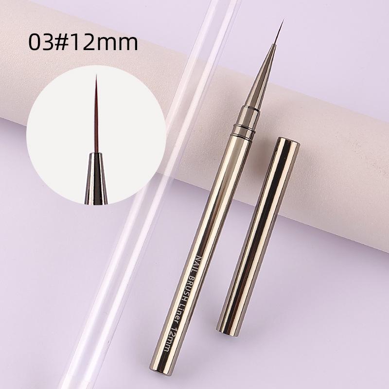 Nail Art Liner Pen Set: Ultra-Fine 9mm & 12mm for Detailed Painting and Outlining