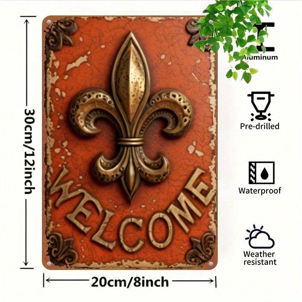 Tin Sign Wall Art Metal Painting 20x20cm Home Decor Vintage Rustic
