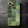 Italian Sicilian Style Floral Pattern Soft Phone Case for iPhone 16 16E 17 Air 15 Pro Max 14 Plus 13 Mini 11 12 7 Black Cover Ba