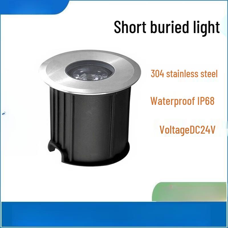 NuFeng 3W Warm White Thin LED In-Ground Light