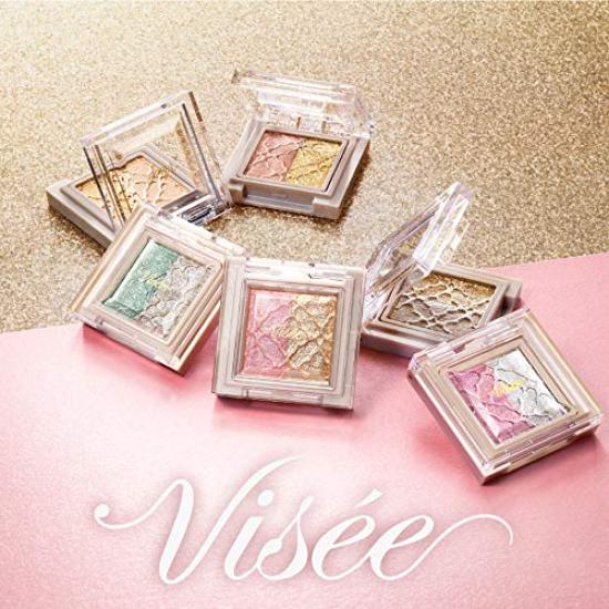 Visee Riche Dazzling Duo Eyes Eyeshadow Cool Greige BE-6 1.2g (x 1)