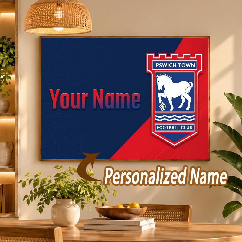 Custom Name Ipswich Town 5D Diamond Painting Personalized Full Drill Diamond Art Kit Gift