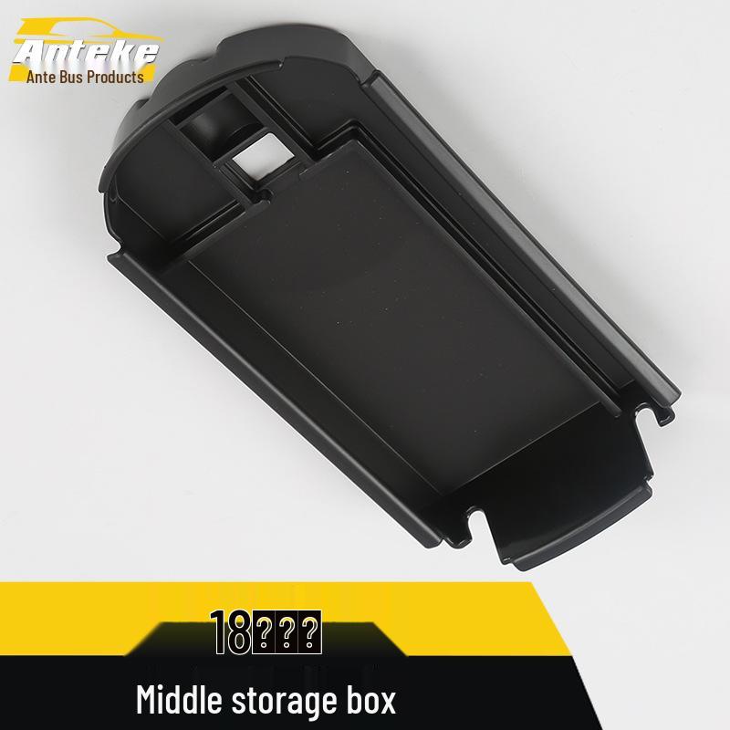 Fits 18 Izea Middle Storage Box, Armrest Compartment Decorative Frame with Sequin Sticker Car Accessories