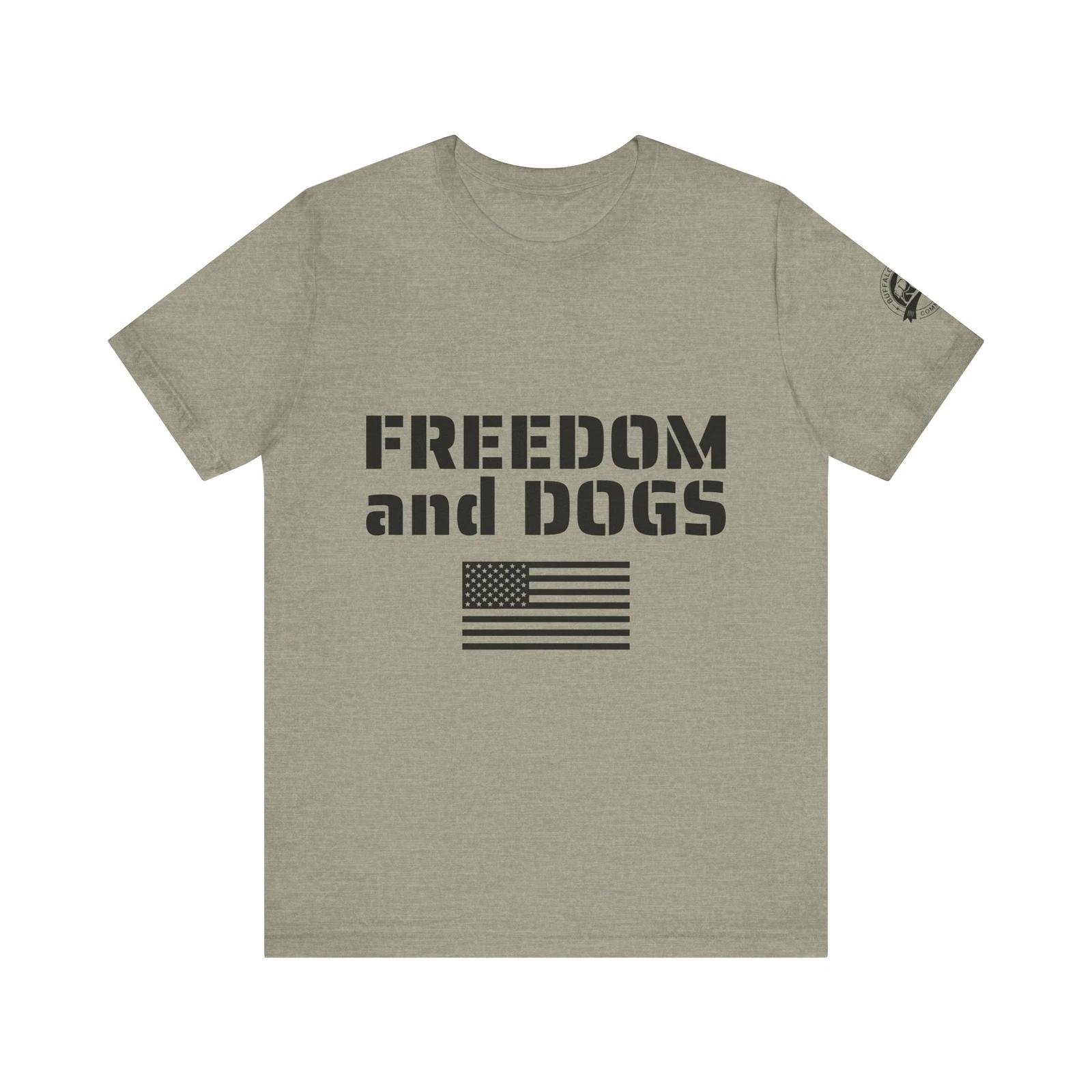 Freedom and Dogs T-Shirt, patriotic gifts, USA, Freedom 4XL