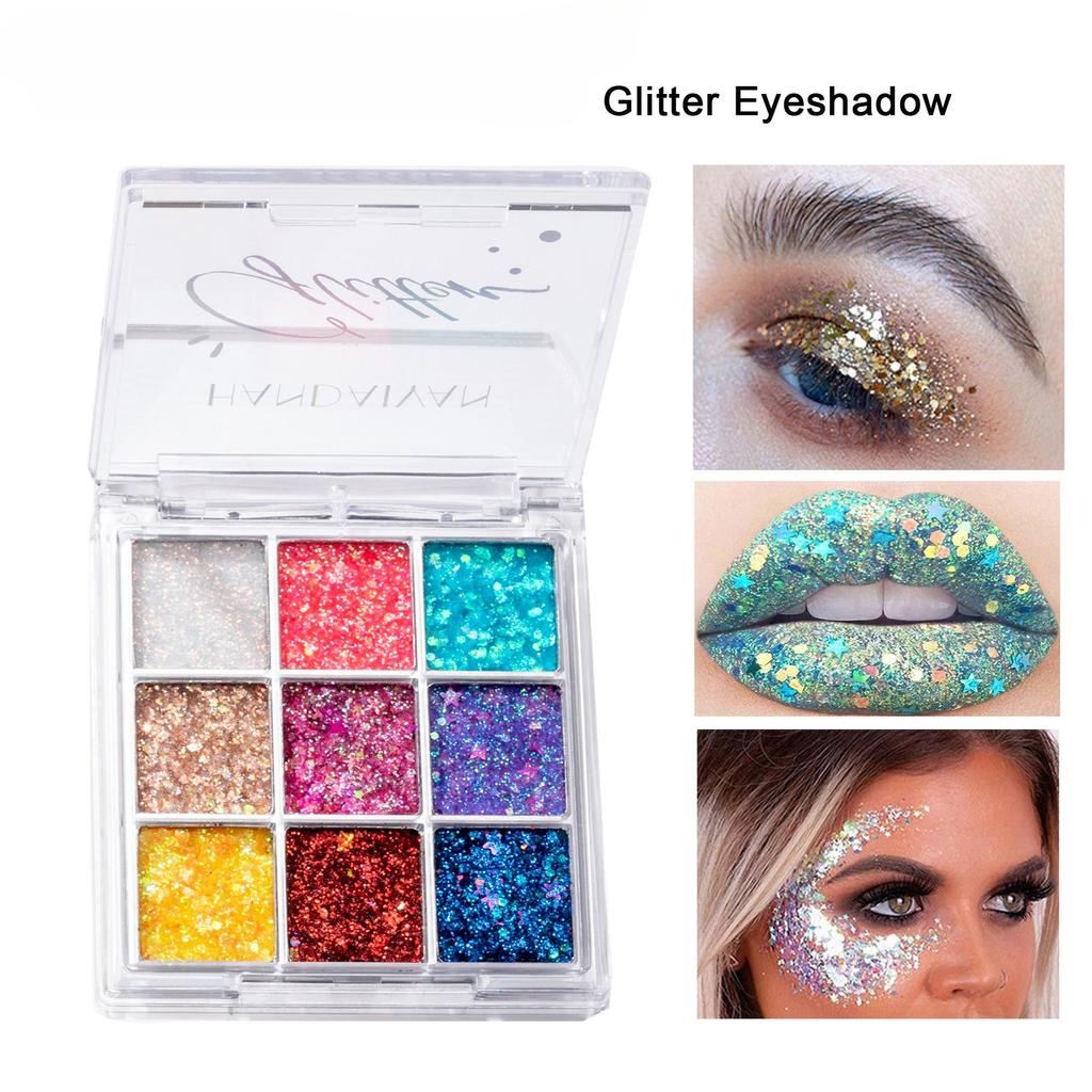 Shimmer Eyeshadow Glitter Body Face Art Loose Sequins Diamond Jewels Rhinestones Makeup Pallet Waterproof Party Festival