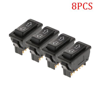 8 Stück Universelle 5-Pin Schalter für Zentralverriegelung/Fensterheber im Auto DC 12V/20A