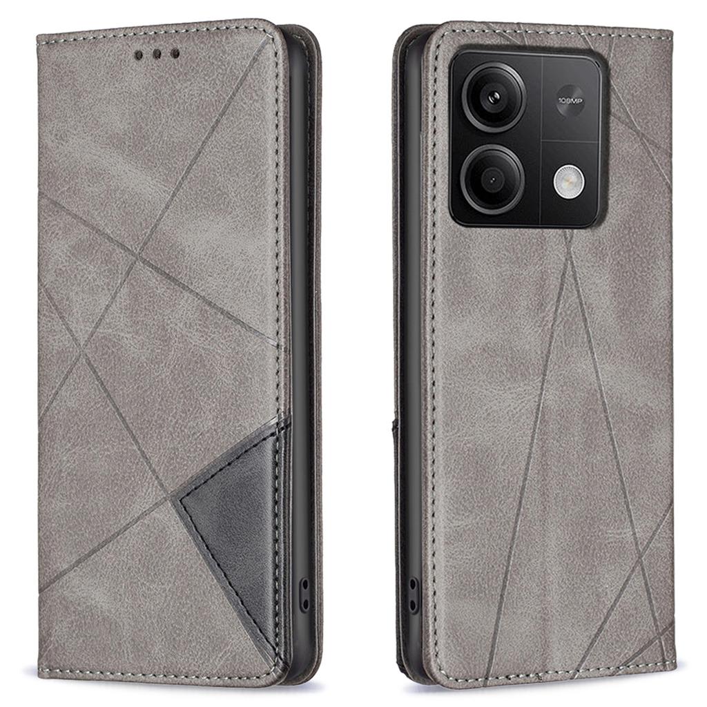 Für Xiaomi Redmi Note 13 5G PU Leder Handyhülle 2 Kartenfächer Magnetverschluss