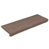 VidaXL Tapis d'escalier 30 pièces 65 x 21 x 4 cm Marron Bord rectangulaire 3365776