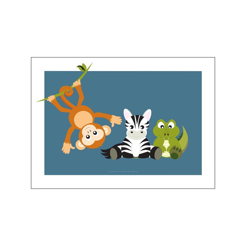 Pop Colorful Animals Poster Aesthetic Acrobatics Species Illustration Sketch Canvas Print Wall Art Home Decoration Room Decor