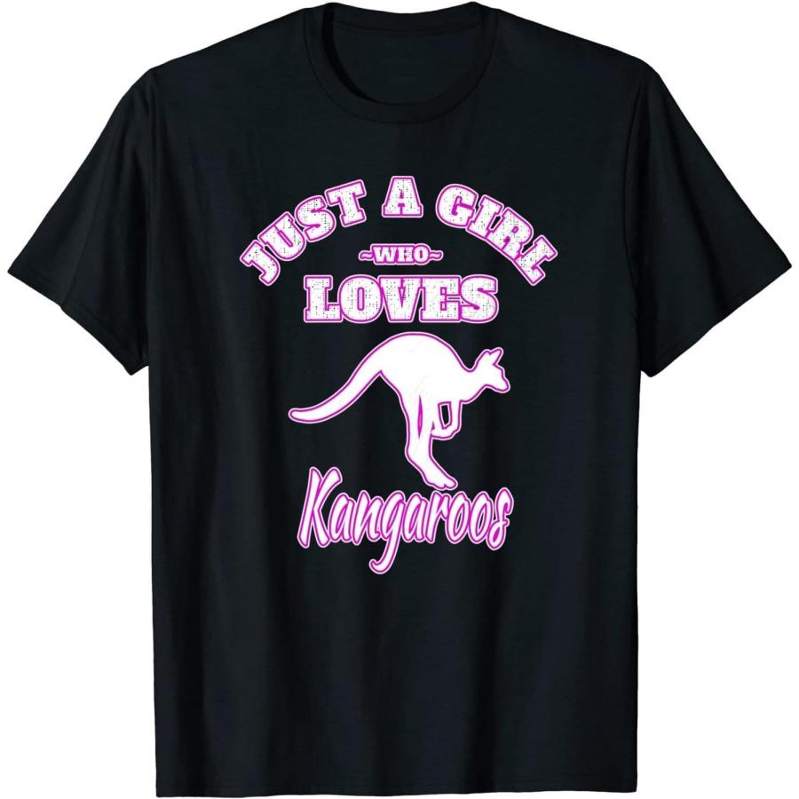Just A Girl Who Loves Kangaroos T-Shirt Animal Lover Tee T-Shirt, Long Sleeve Shirt, Sweatshirt, Hoodie XXXXXL разноцветный
