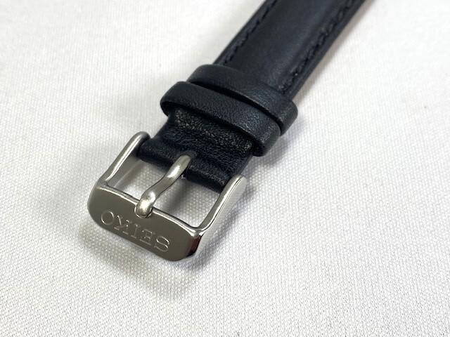 L0NY013J0 Seiko SEIKO 5 Sports PEANUTS Collaboration Snoopy 18mm Genuine Leather Strap Calf Black for via 4R36-14W0 (Ships Nekopos)