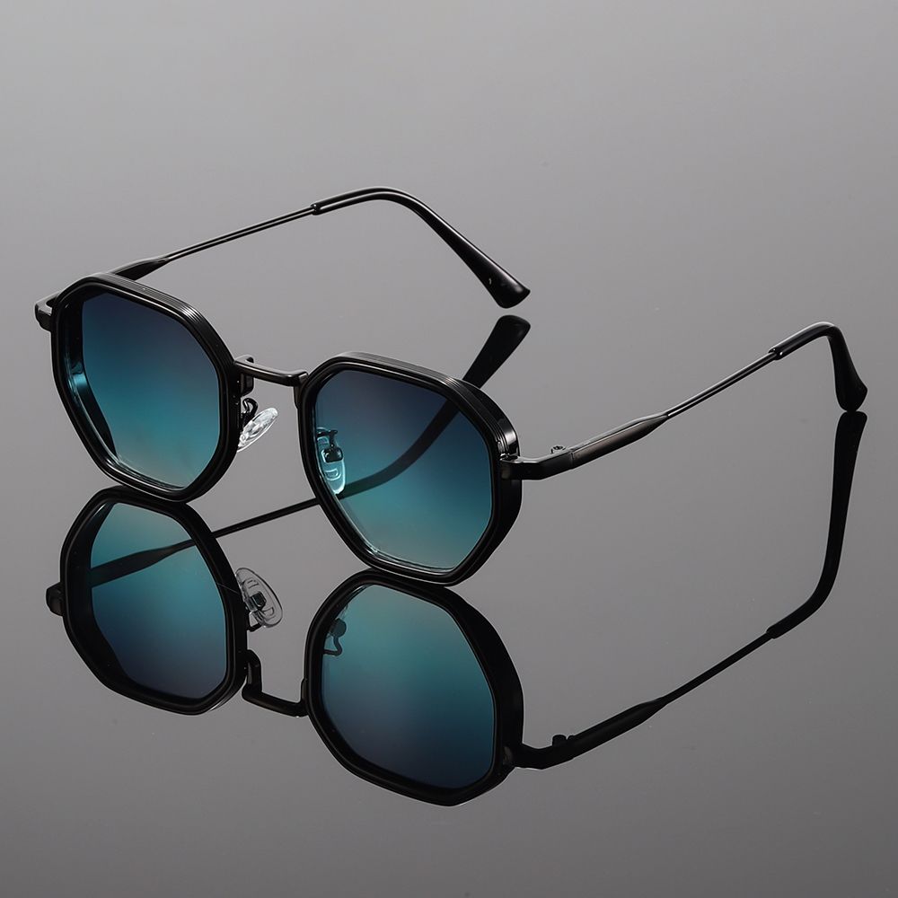 1 Pc, Futuristic Sense of Technology, Fashionable Round Frame Glasses with Comfortable Ear Flips, Fits the Face, Men's and Wome