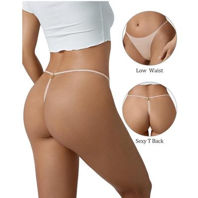 Seamless Strap Ring Buckle Thong: Sleek, Sexy One-Piece Fitness Panties