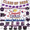 DIY Graduations Celebration Set With Hanging Banners And Honeycomb Paper Decorations Twist Cell Background