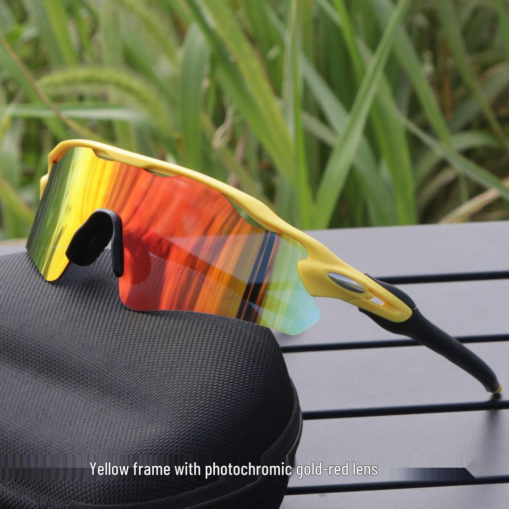 Cross-Border E-commerce TR90 Colorful Cycling Sunglasses for Outdoor Sports, Prescription-Compatible.