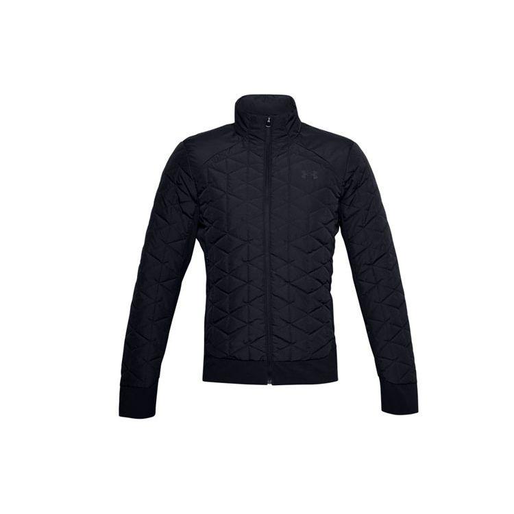 Мужская беговая куртка на молнии Under Armour ColdGear Reactor Hybrid, черные 1355803-001 S