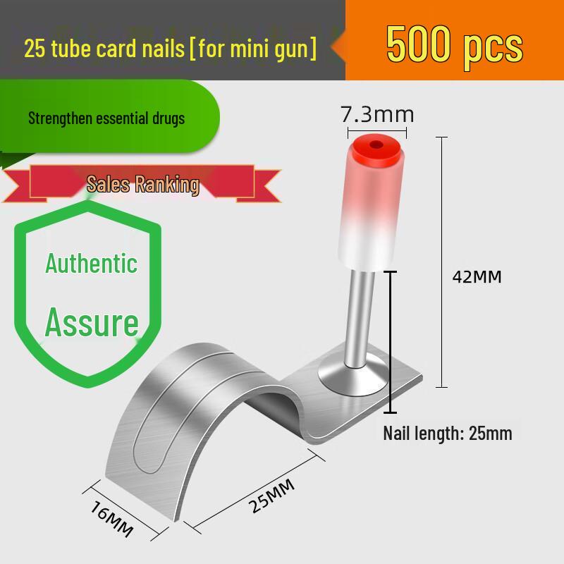Powder Actuated M8 Ceiling Pipe Clamp Nail Gun with One-Piece Fire Protection Steel Nails