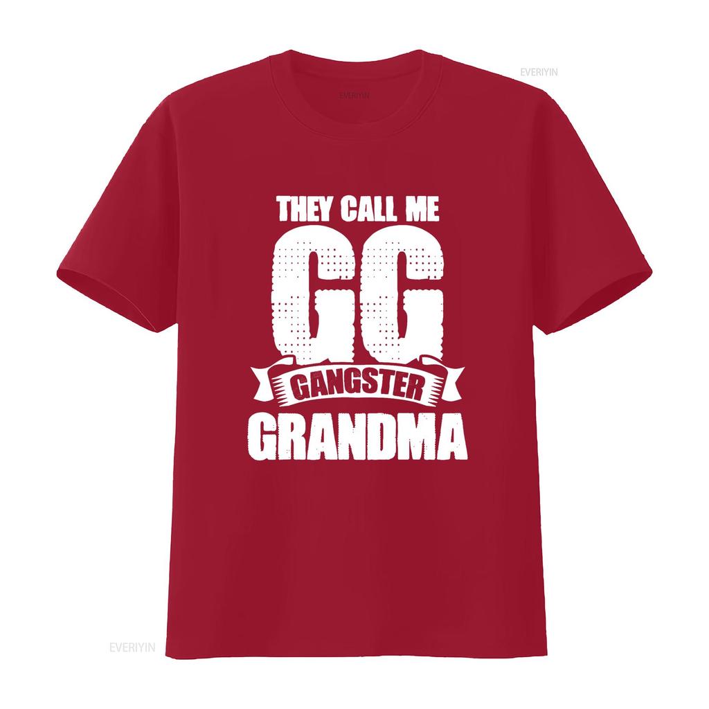 Grandmother They Call Me GG Gangster Grandma Gangsta T Shirt vintage Washed Unisex streetwear Stretched Breathable graphic