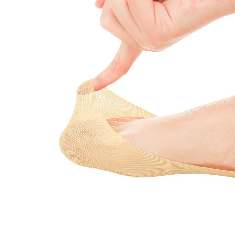 5 Pairs of Female Summer Thin Shallow Mouth Invisible Ice Silk Boat Socks
