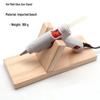 Anti-Scald Hot Melt Gun Wood Stand with Universal Fixed Head